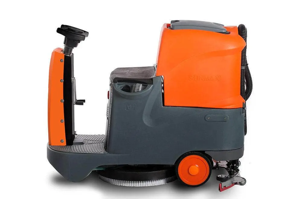 RT70  Ride-On Floor Scrubber Machine, Lithium Battery, 22" Cleaning Path, 48000 Sqft/h Working Efficiency