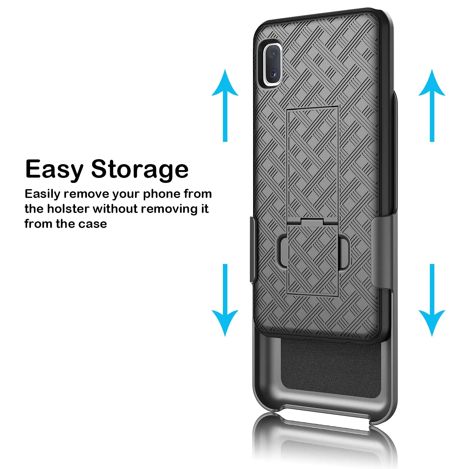 Samsung Galaxy A10e Case, Galaxy A10e Case, Rugged Slim Rotating Swivel Lock Holster Shell Combo Case for Galaxy A10e