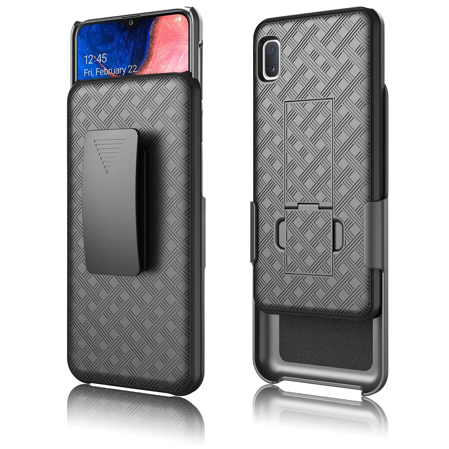 Samsung Galaxy A10e Case, Galaxy A10e Case, Rugged Slim Rotating Swivel Lock Holster Shell Combo Case for Galaxy A10e