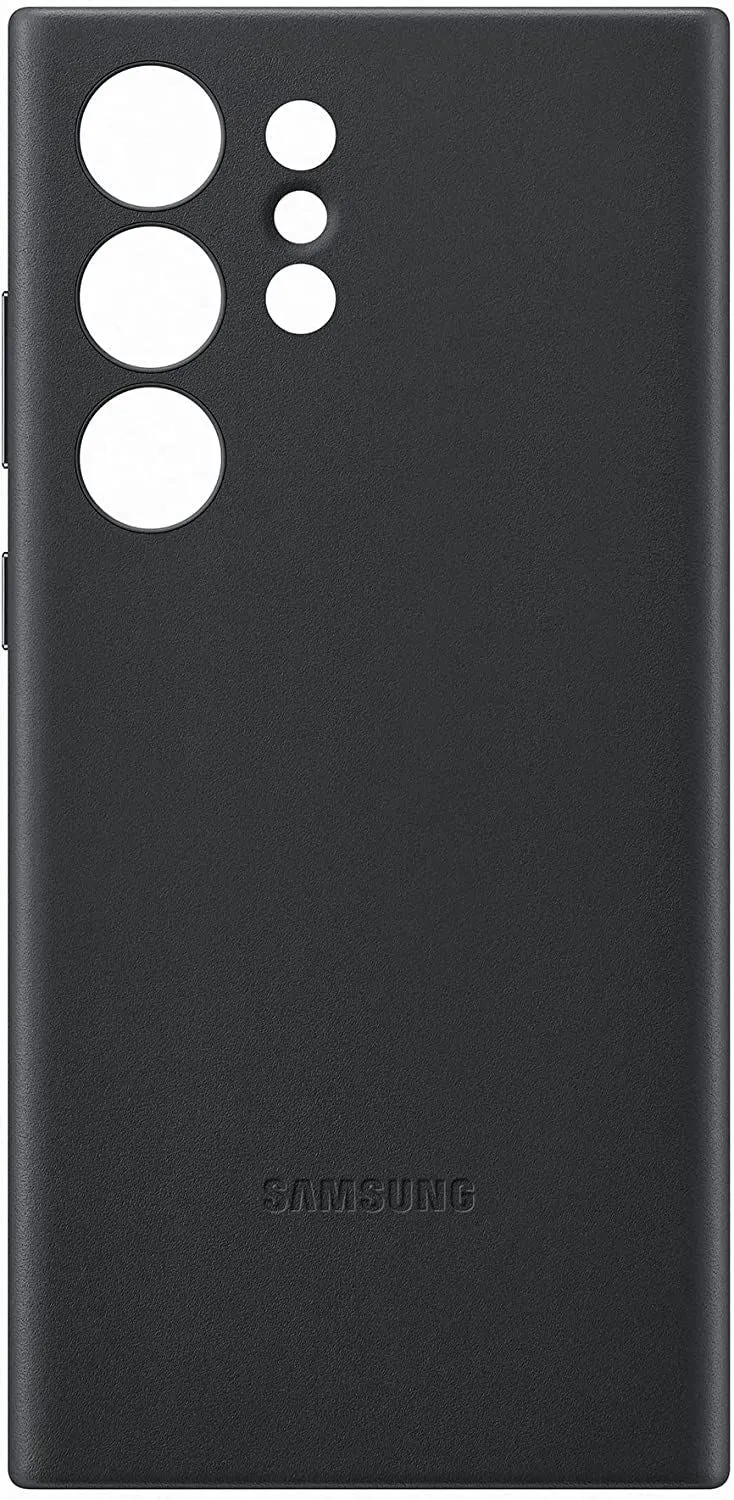 Samsung Galaxy S23 Ultra Leather Case Black - EF-VS918LBEGWW