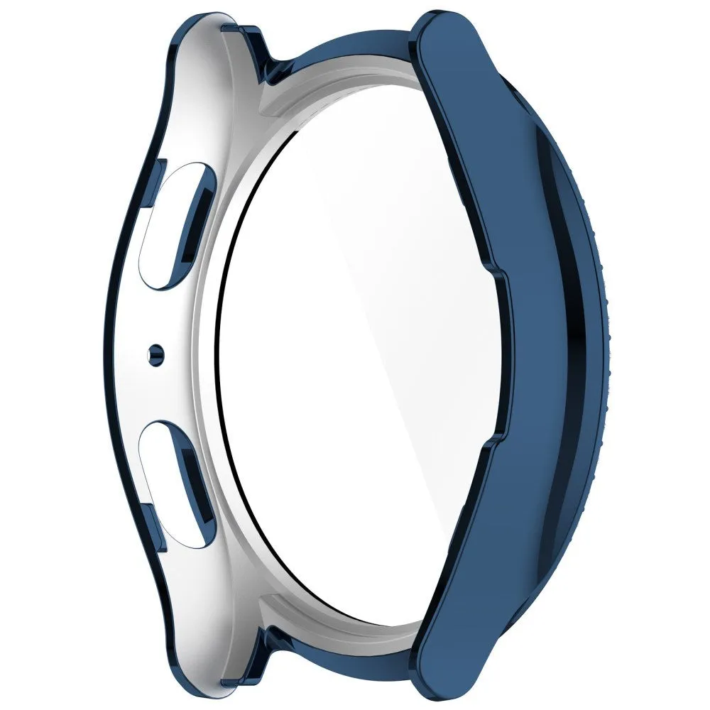 Samsung Galaxy Watch 7 (40mm) Hårdt Plast Cover m. Indbygget Skærmbeskyttelse - Blå & Rhinsten