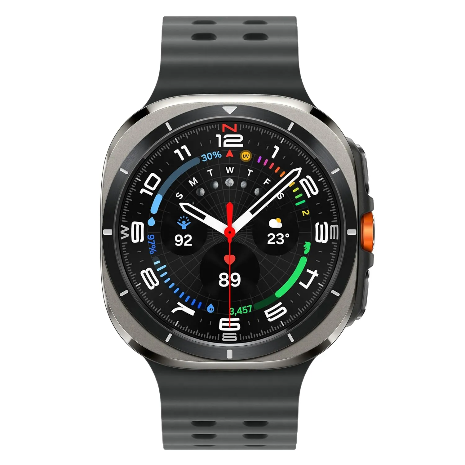 Samsung Galaxy Watch Ultra (47mm, LTE, Silver) with Upto 100h battery | 3nm Processor | Dual GPS | Quick Button/Siren | Sapphire Glass & Titanium | 10ATM & IP68 | BP & ECG Monitor |Energy Score & AGEs