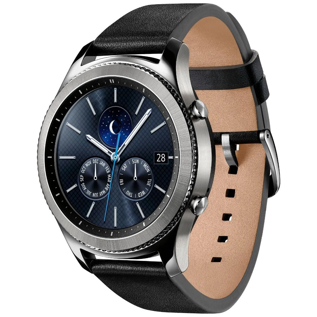 Samsung Gear S3 Classic 46mm Bluetooth Smartwatch SM-R770 - Silver/Black Leather