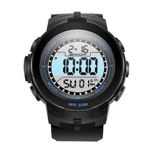 SANDA 340 Men Stopwatch 30M Waterproof Digital Watch