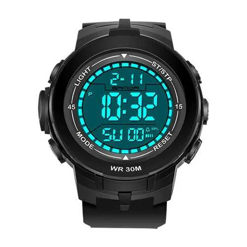 SANDA 340 Men Stopwatch 30M Waterproof Digital Watch