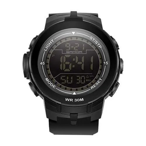 SANDA 340 Men Stopwatch 30M Waterproof Digital Watch