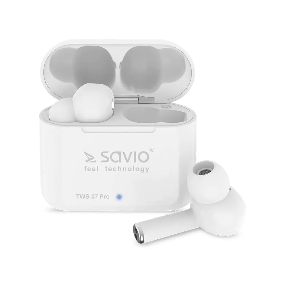 Savio Tws-07 Pro Wireless Bluetooth Earphones Headset White