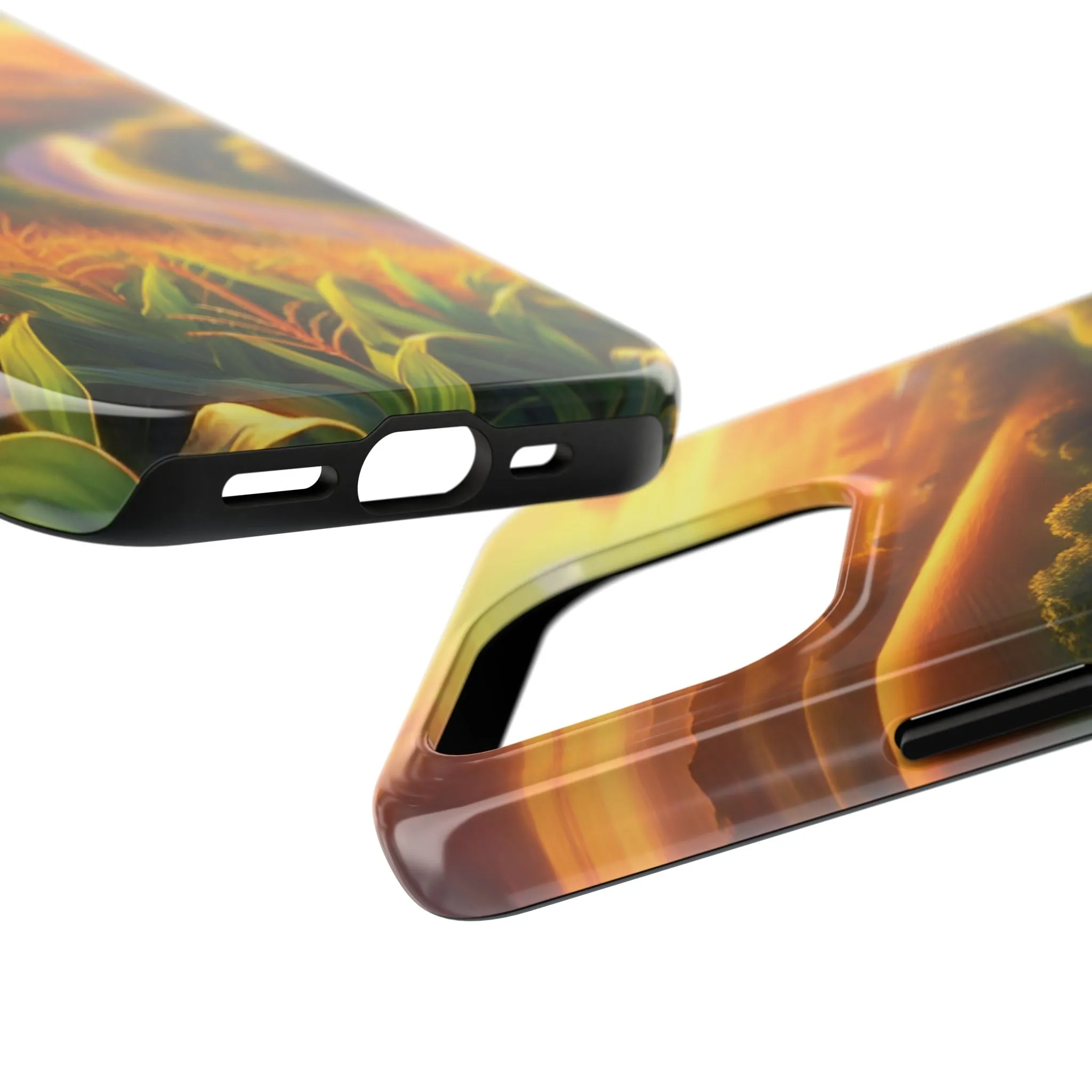 Scenic Landscape Tough Phone Case - Durable & Stylish Sunset Design