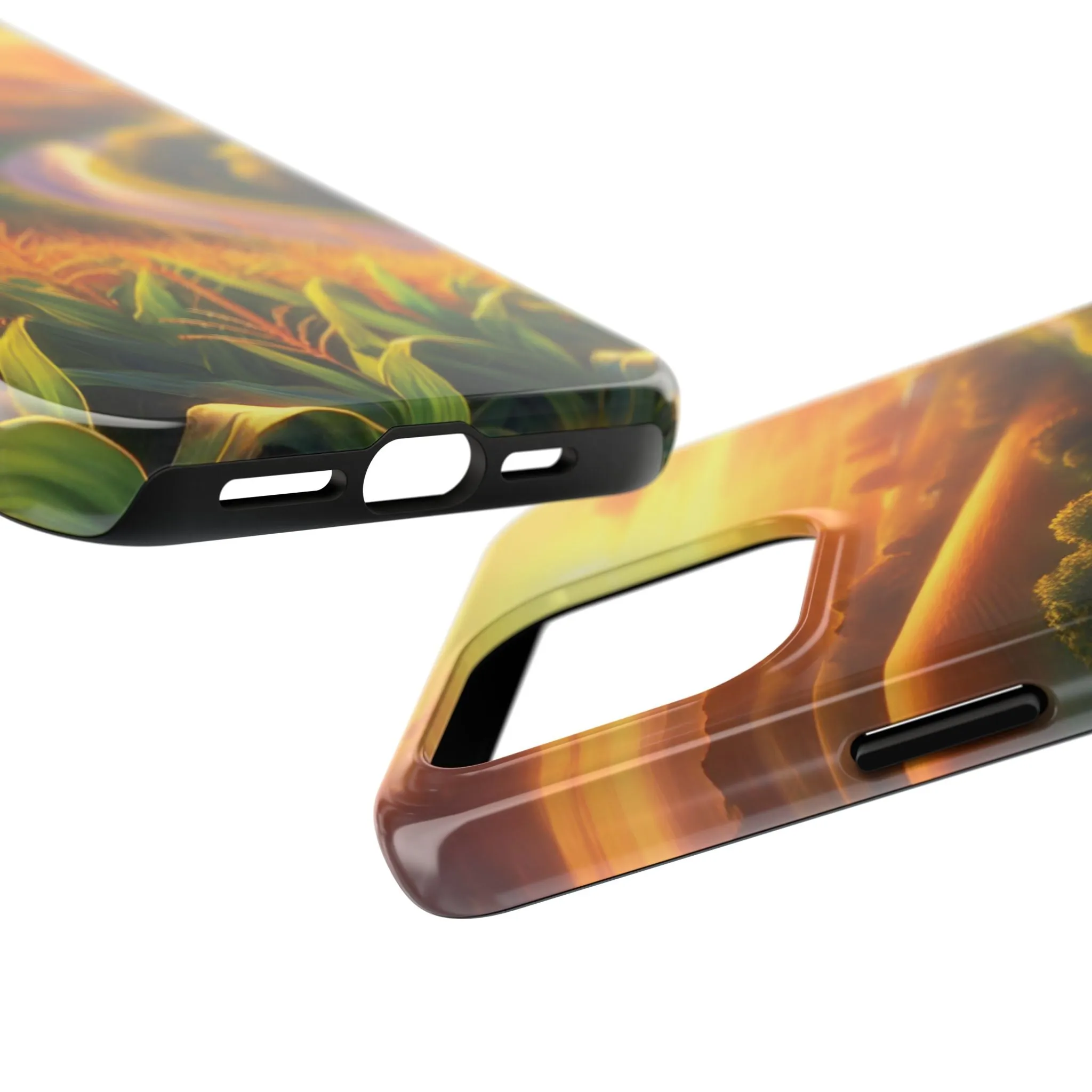 Scenic Landscape Tough Phone Case - Durable & Stylish Sunset Design