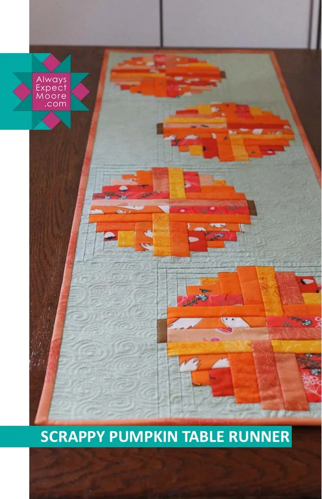 Scrappy Pumpkin Table Runner - Digital Download Pattern