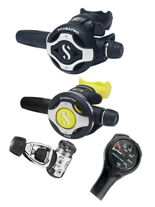 Scubapro Regulator Set: MK17 Evo (Din or Yoke)   S620 Ti   Octopus   Free SPG