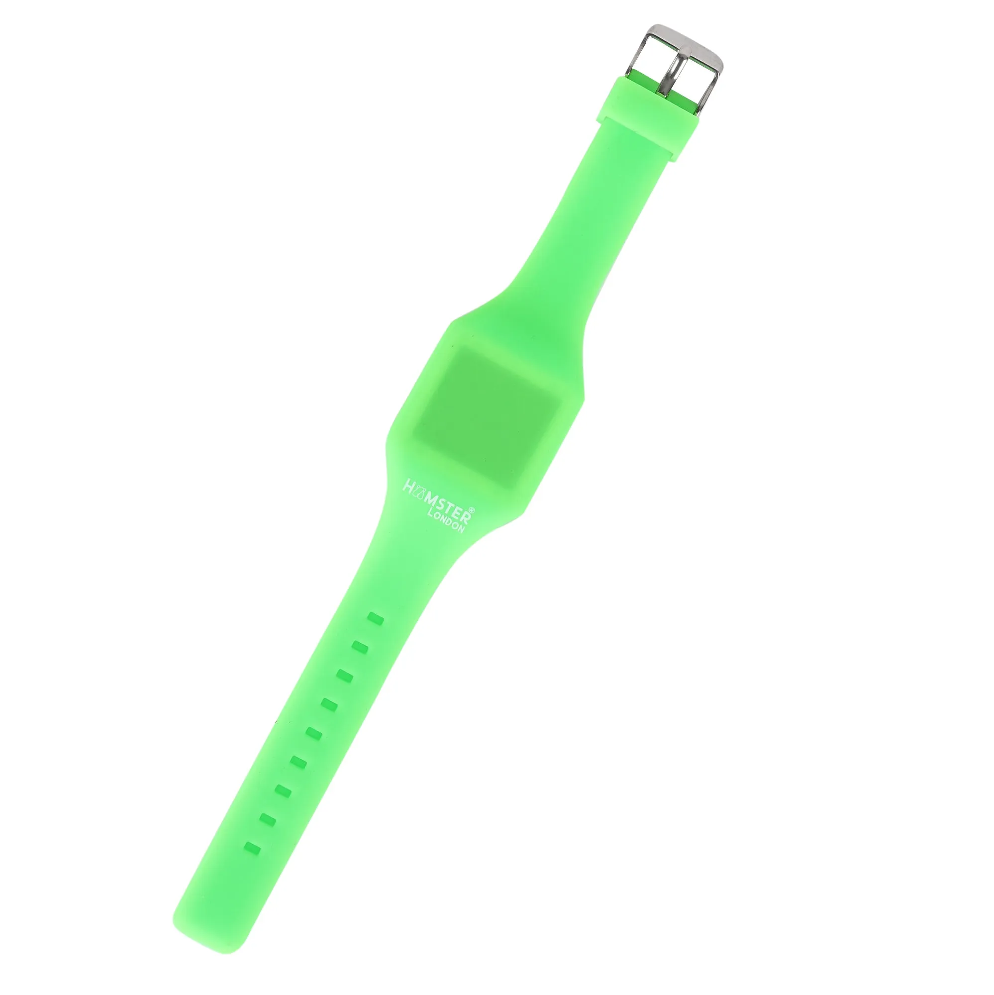 Silicon Digital LED Band Hype Green Watch