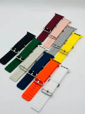 Silicon Strap With Metal Buckle Replacement Belt Band For Smartwatch