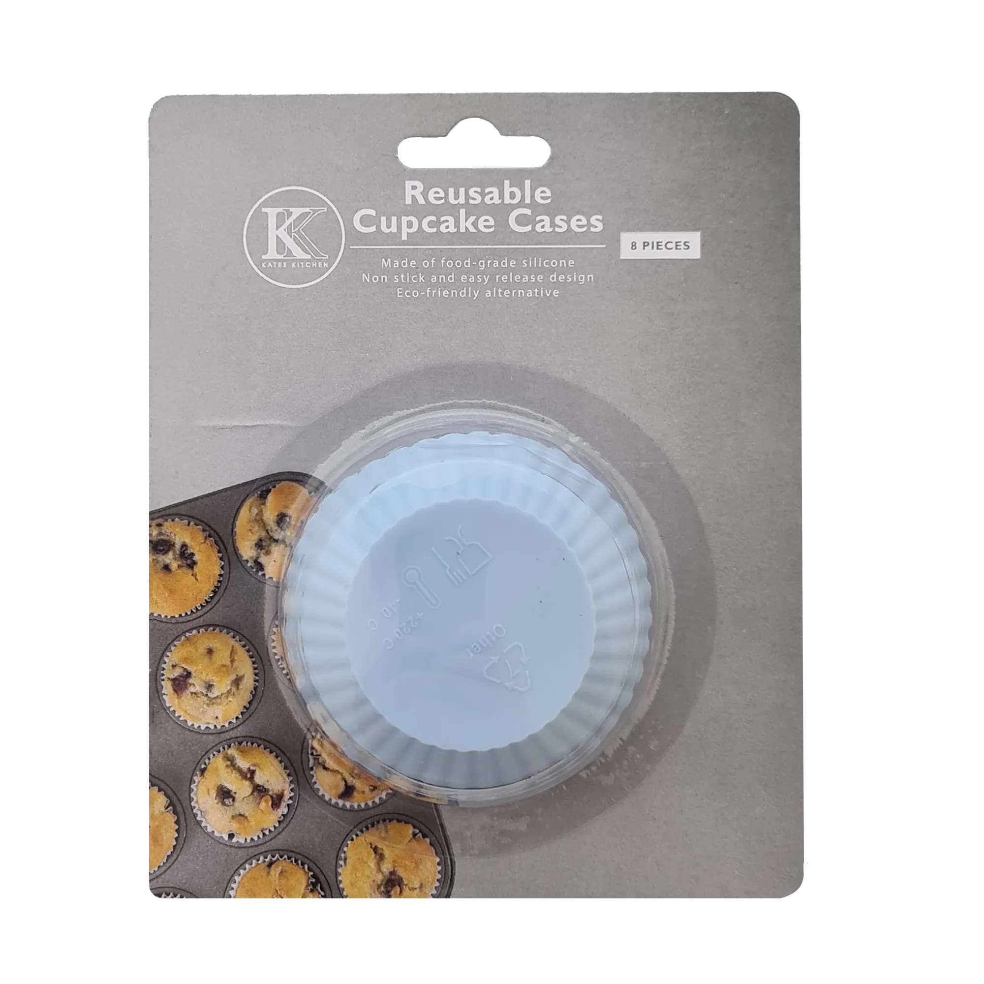 Silicone Cupcake Case 8pk