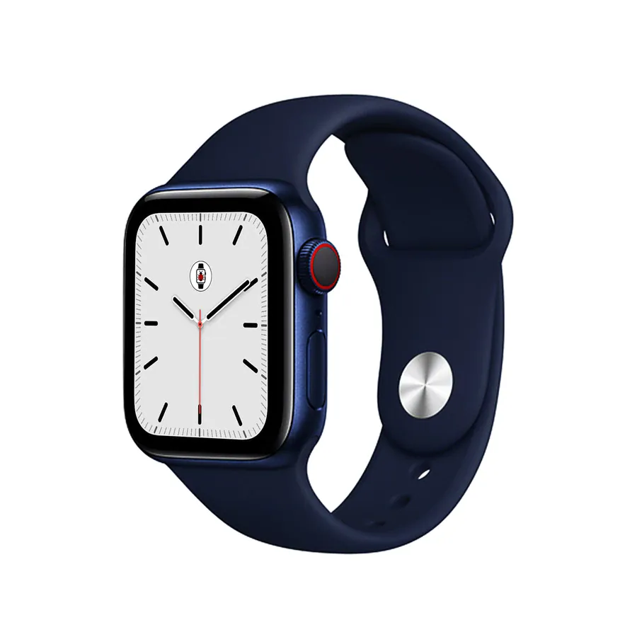 Silicone Sports Bands Compatible With Apple Watch Band for 42MM 44MM 45MM L/XL-Blue