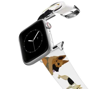 Silver German Shepherd Apple Watch Band