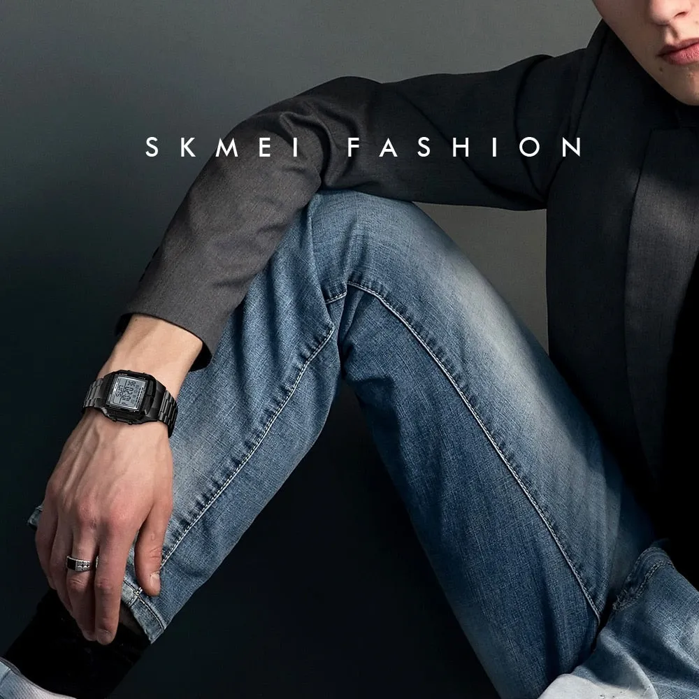 SKMEI Military Sports Watches Waterproof Mens Watches Top Brand Luxury Clock Electronic LED Digital Watch Men Relogio Masculino