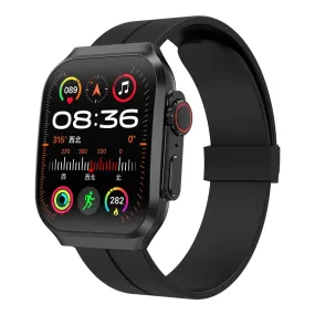 Smart Watch 1.96"Full Touch for Android and Iphone Bluetooth Call 300Mah Battery Capacity Smartwatches with Fitness Tracker 100  Sports Modes Waterproof Wrist Watch for Men Women（Black）