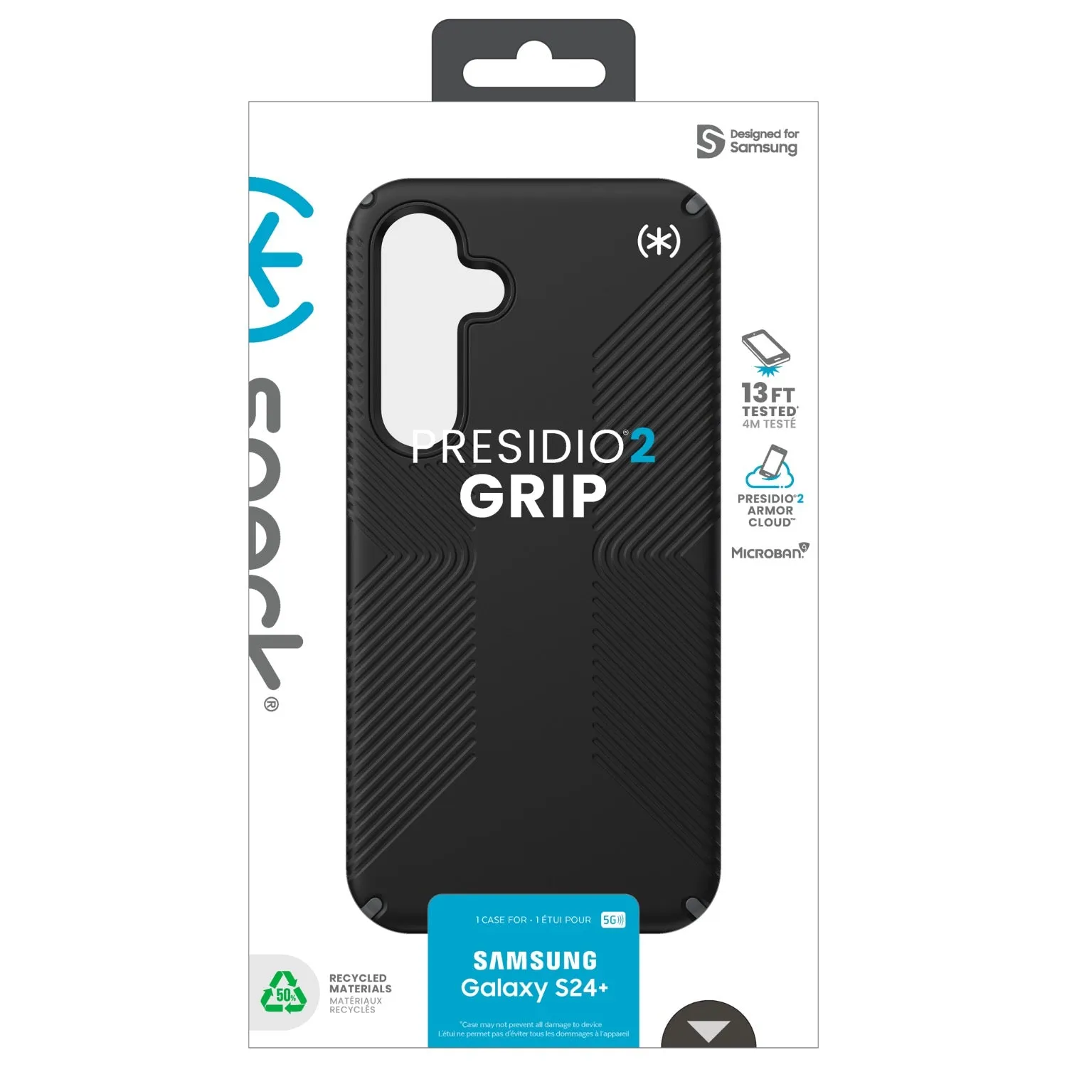 Speck Presidio2 Grip Case - Samsung Galaxy S24  - Black