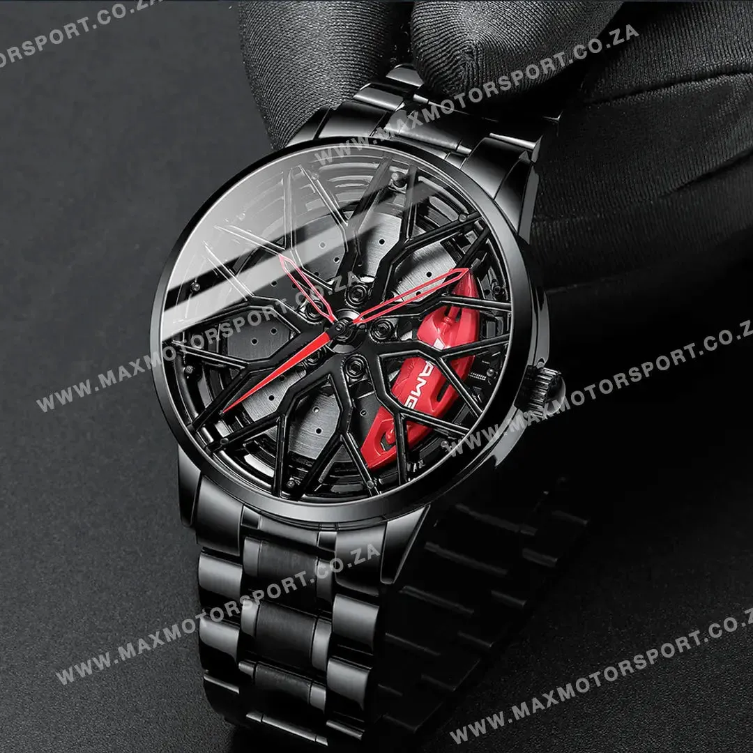 Sports Car Rim Wheel Watch - Benz G63 Spinning Face