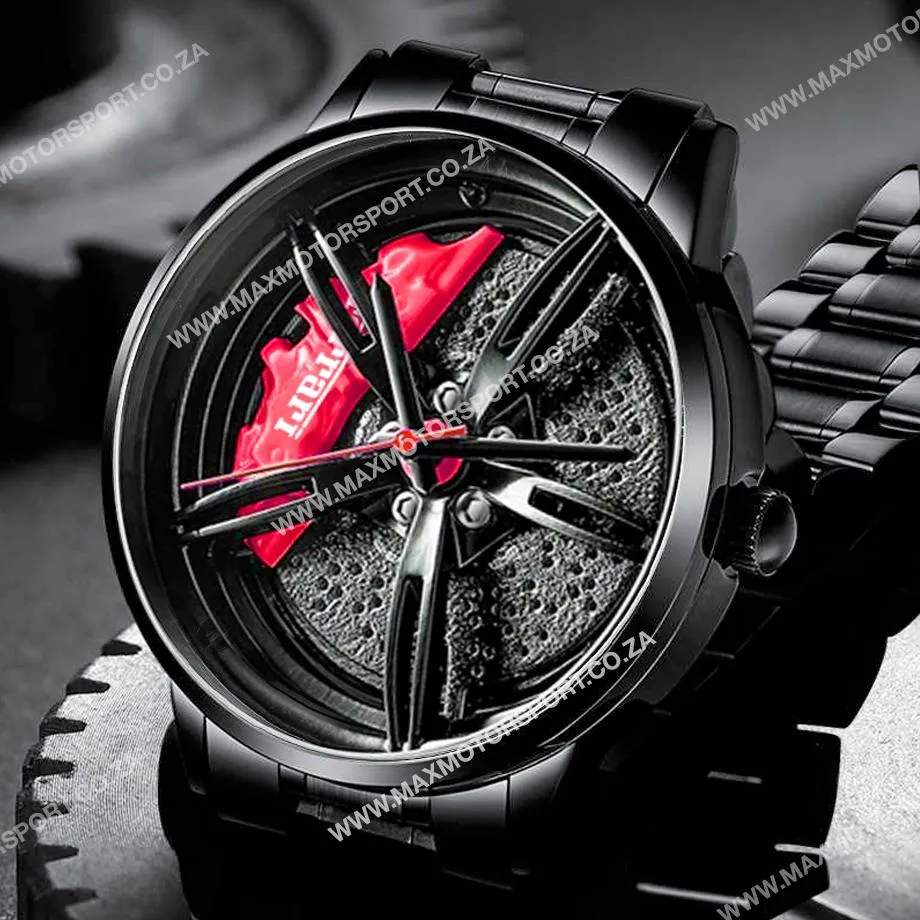 Sports Car Rim Wheel Watch - Ferrari