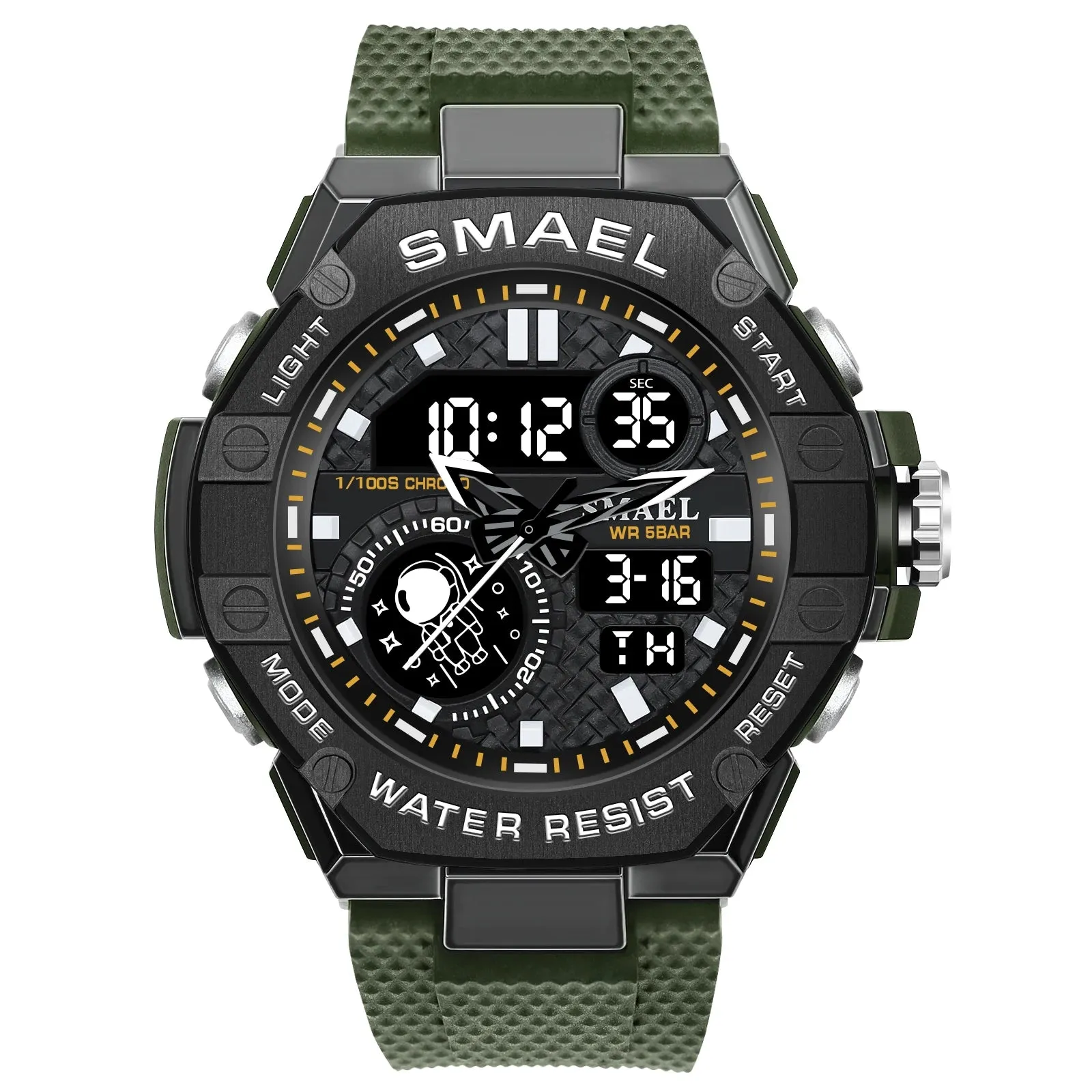 Sports Watch Men Waterproof Watches SMAEL Fashion Brand Digital Quartz Clock Stopwatch 8068 Military Army Quartz Wristwatches