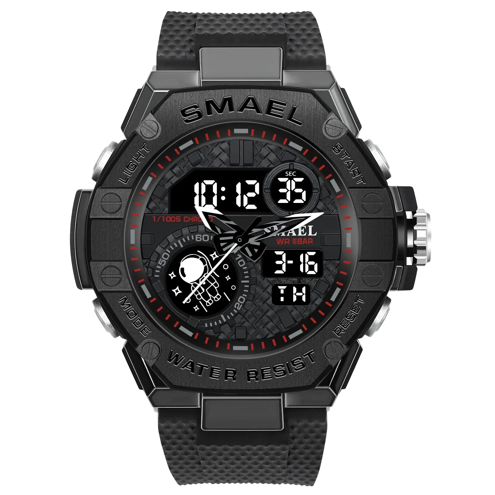 Sports Watch Men Waterproof Watches SMAEL Fashion Brand Digital Quartz Clock Stopwatch 8068 Military Army Quartz Wristwatches