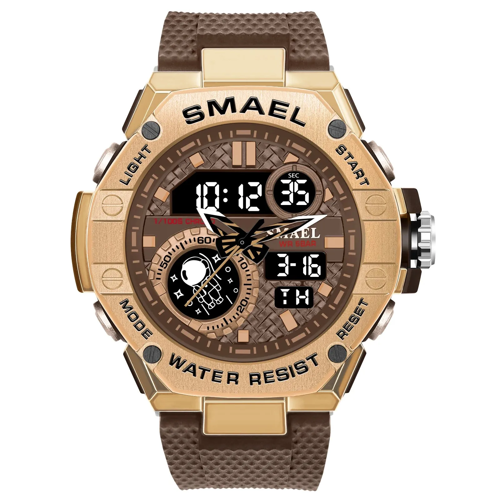 Sports Watch Men Waterproof Watches SMAEL Fashion Brand Digital Quartz Clock Stopwatch 8068 Military Army Quartz Wristwatches