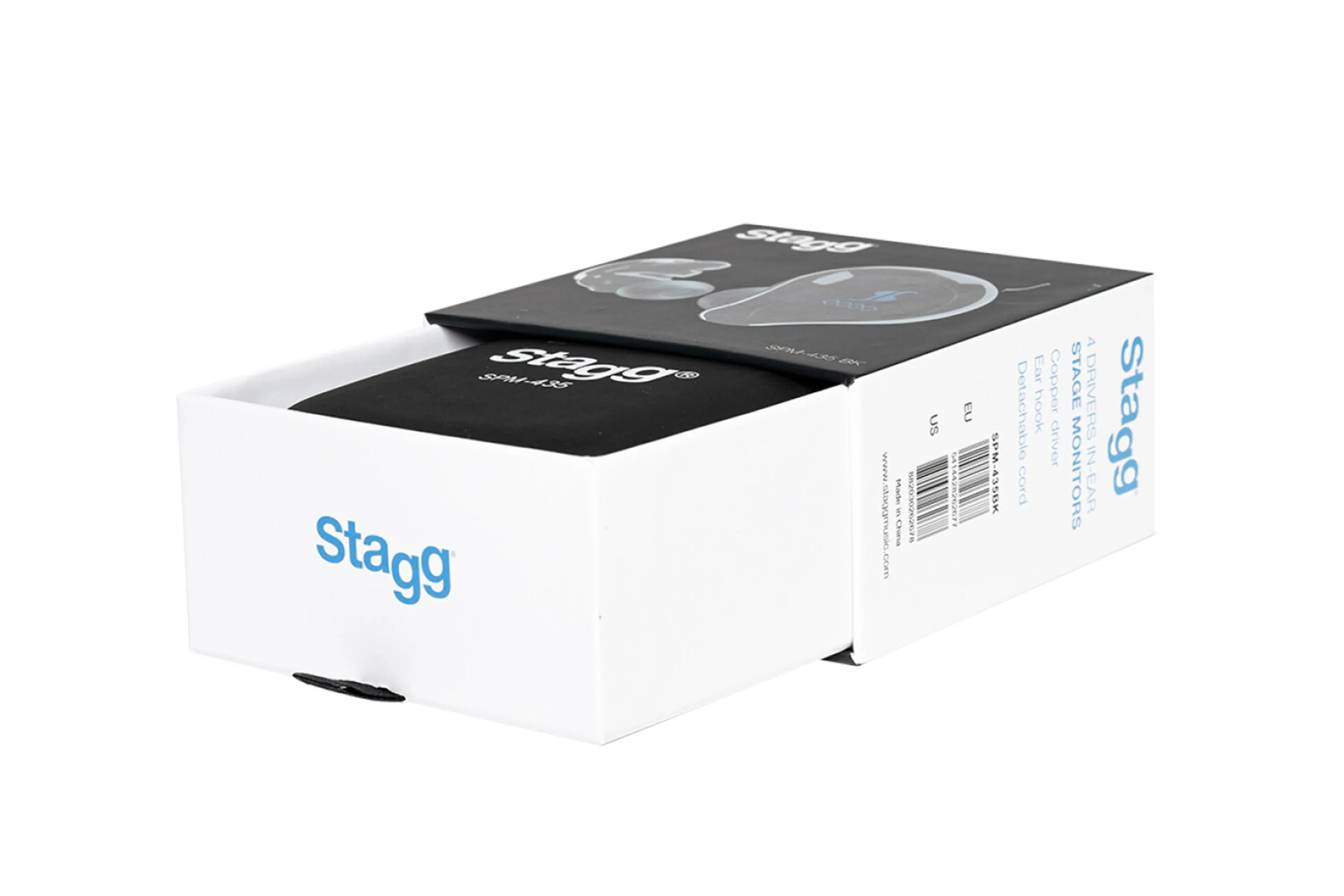 Stagg SPM-435 BK High Resolution Sound Isolating Earphones - 4 Drivers