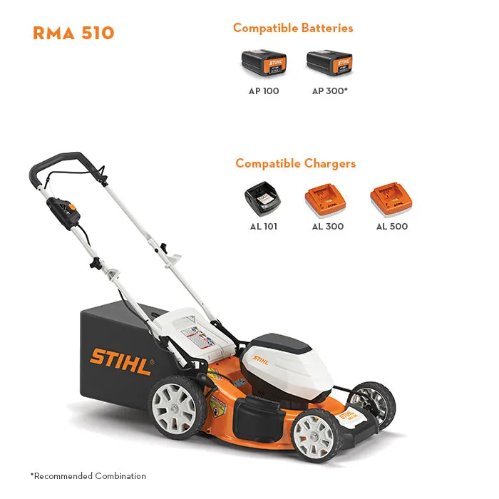 STIHL RMA 510 Battery Powered Lawn Mower With Kit