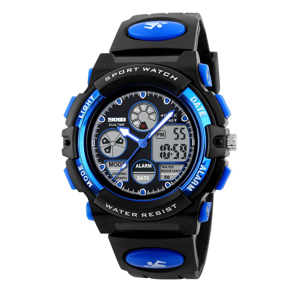 Student sports waterproof electronic watch for children W2311863