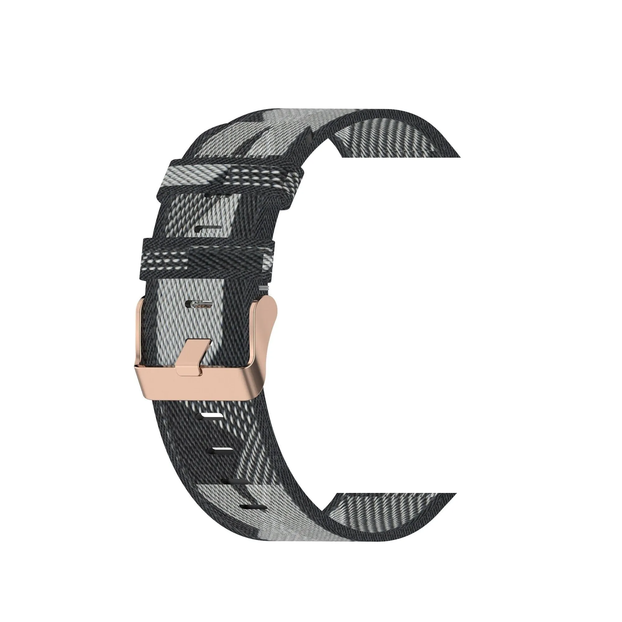 Stylish Canvas Watch Straps Compatible with Garmin Vivomove HR & HR Sports