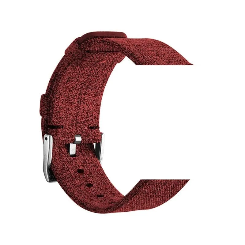 Stylish Canvas Watch Straps Compatible with Garmin Vivomove HR & HR Sports