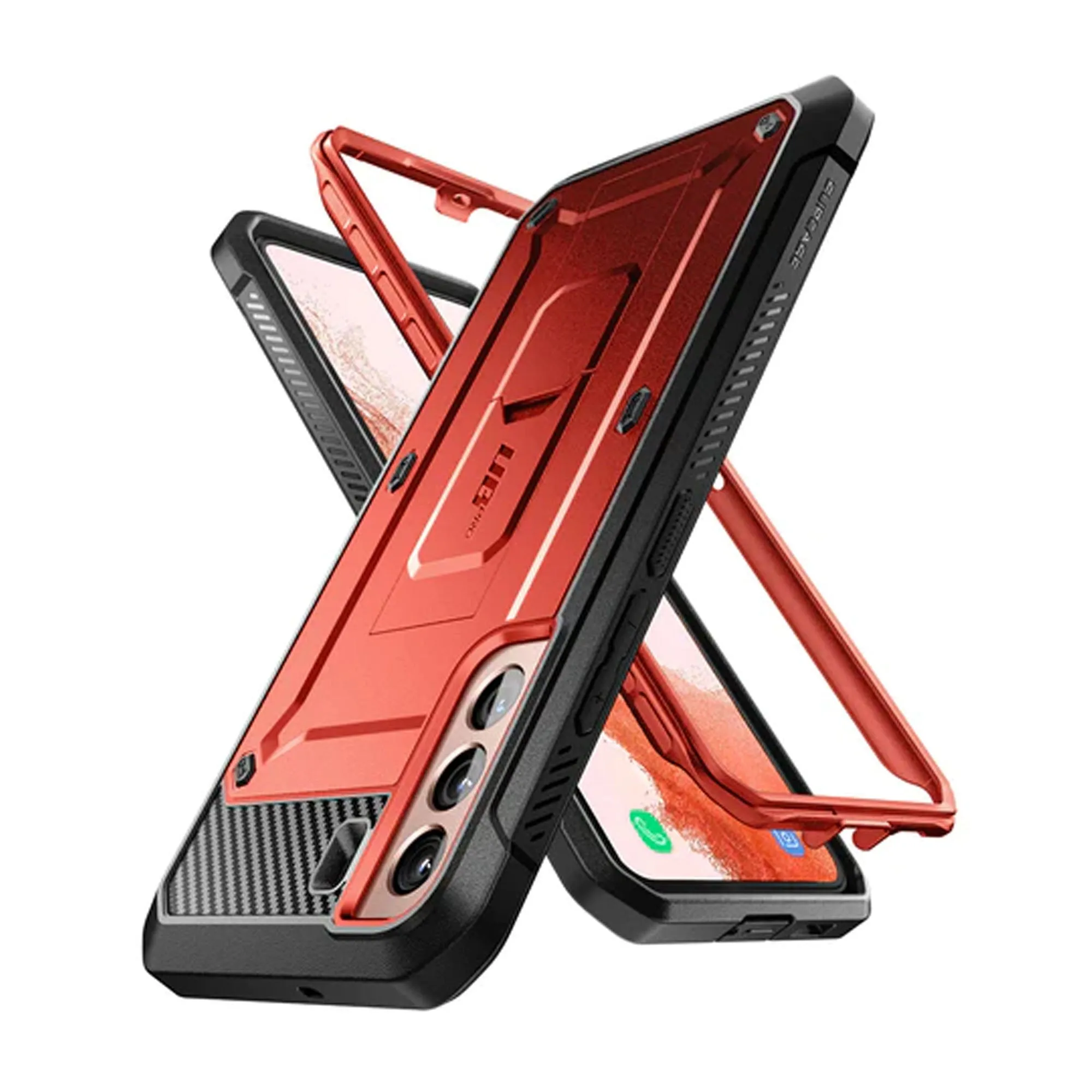 Supcase Unicorn Beetle Pro Rugged Case for Samsung Galaxy S22 - Metallic Red (Barcode: 843439116092 )