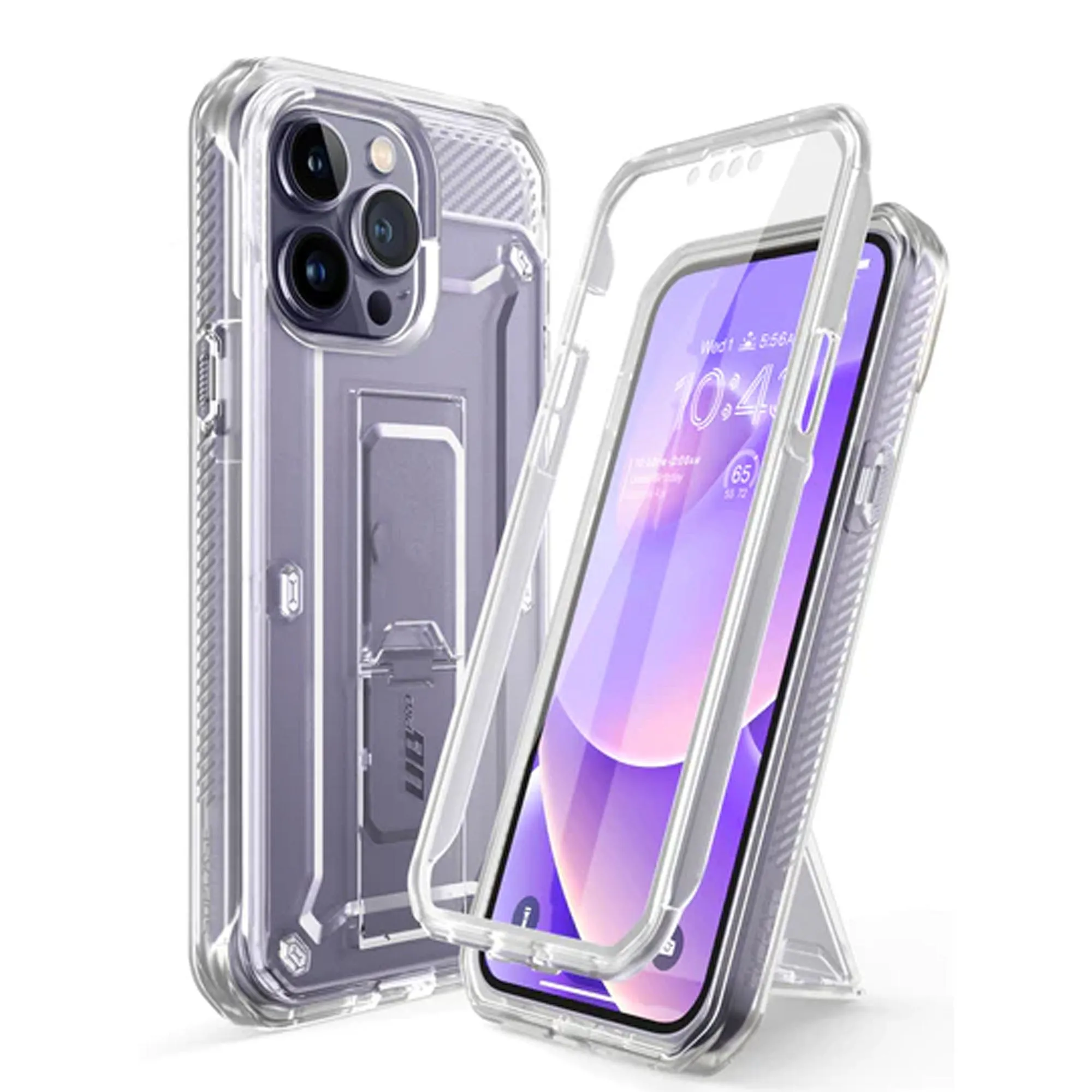 Supcase Unicorn Beetle UB PRO for iPhone 14 Pro Max - Rugged Case with Built-In Screen Protector - Clear