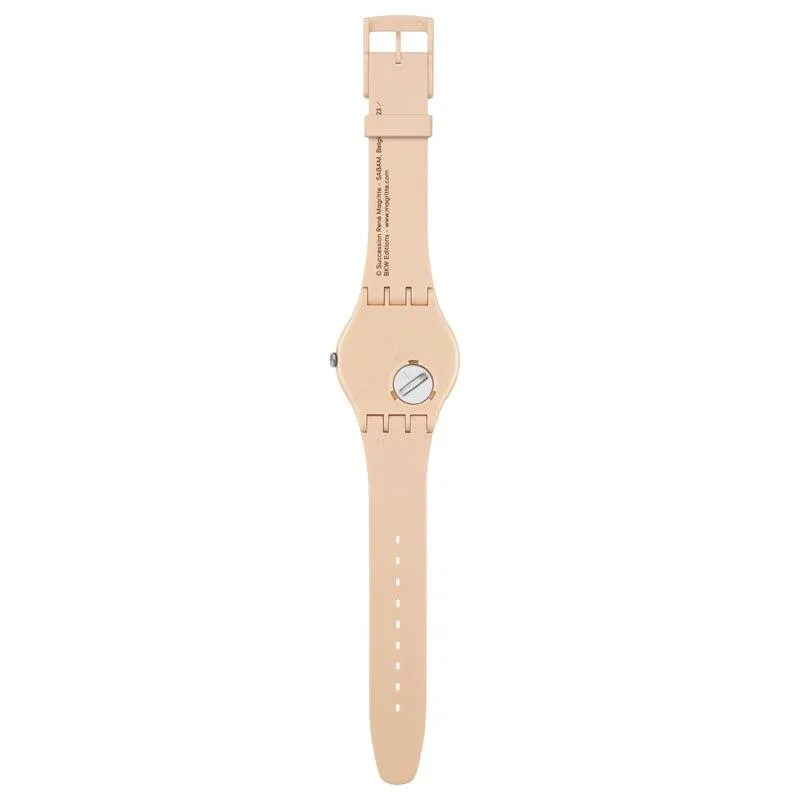 Swatch LA TRAHISON DES IMAGES BY RENE MAGRITTE Watch SO29Z124