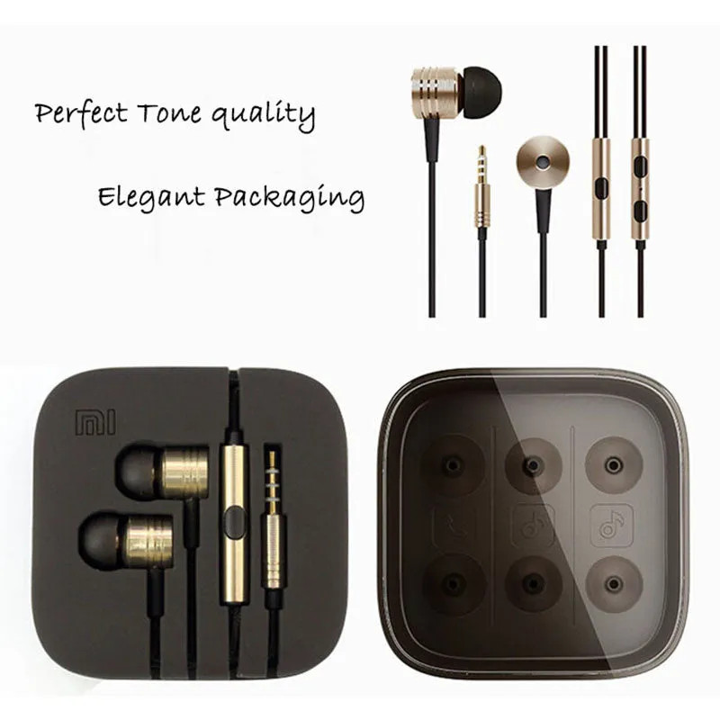 Top quality mega bass updated version 3.5mm XIAOMI Earphone Headphone Ears headset For XiaoMI Samsung iPhone HTC Sony etc