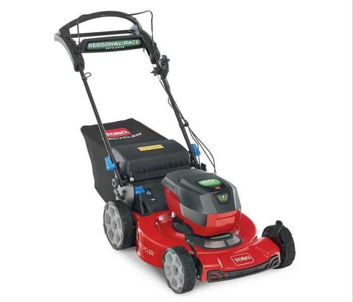 Toro 21466 Recycler 22" 60V Battery Powered Lawn Mower with Personal Pace, Smart Stow and High Wheels