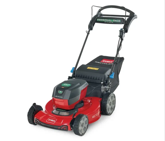 Toro 21466 Recycler 22" 60V Battery Powered Lawn Mower with Personal Pace, Smart Stow and High Wheels