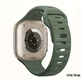 TrailBlaze Silicone Sports Band For Apple Watch - Army Green