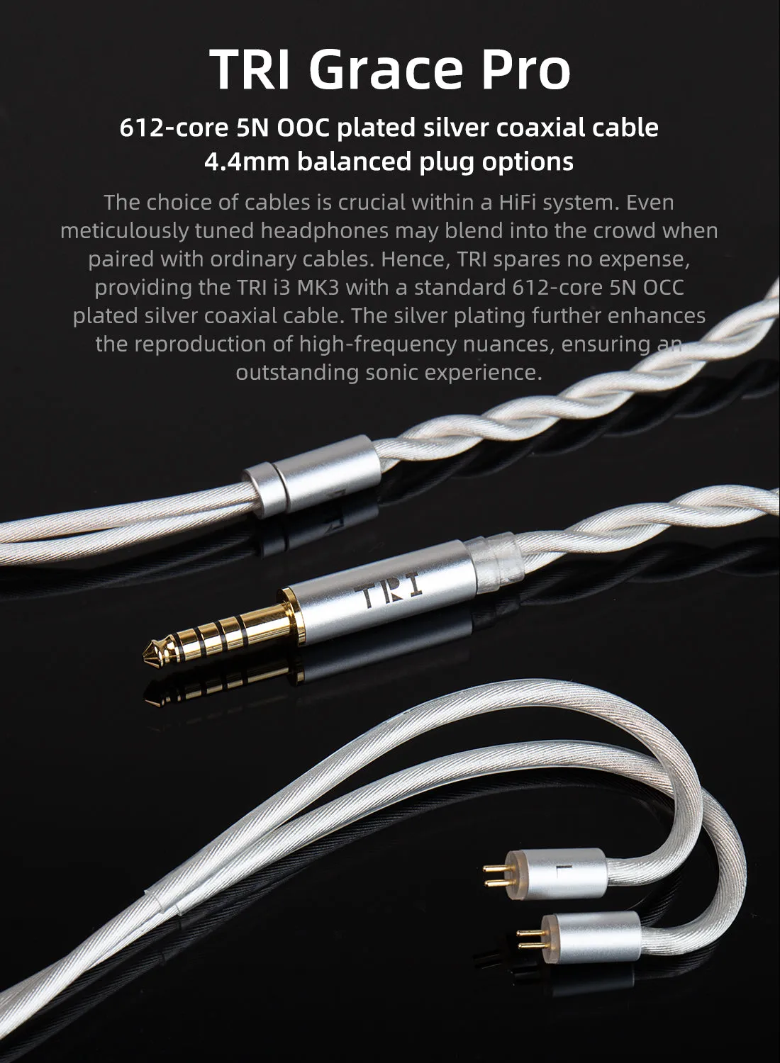 【TRI I3 MK3】 Planar IEM In Ear Monitor Headphones The 3rd Gen Planar BA DD Hybrid Flagship Earphone with 4.4mm Jack 5N OCC Detachable Cable