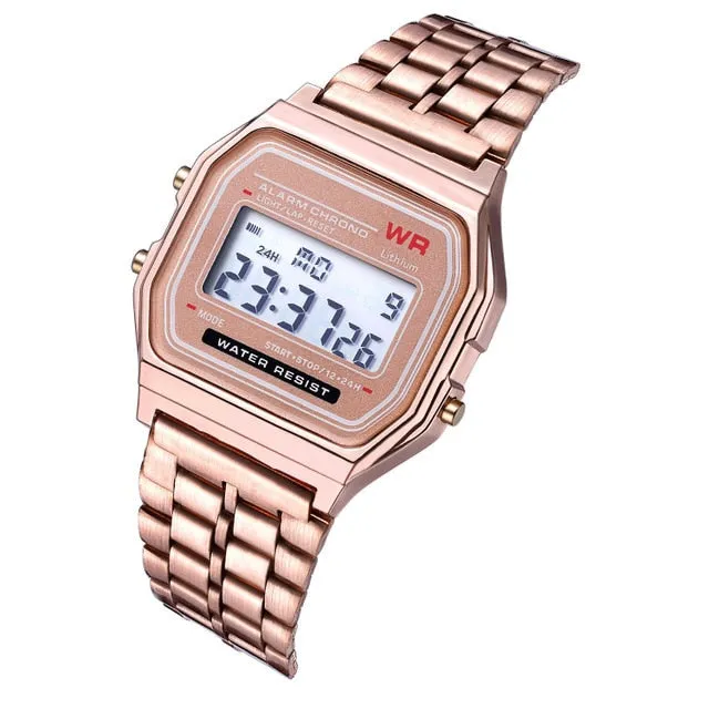 Unisex Digital Vintage Style LED Wrist Watch