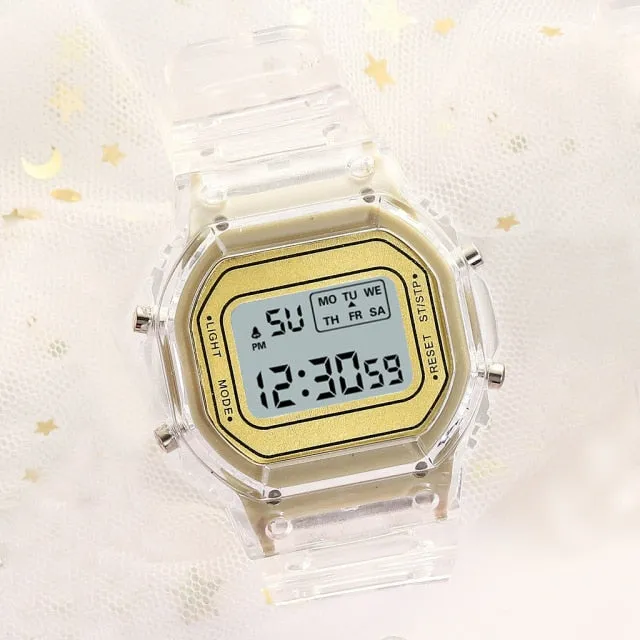 Unisex Digital Vintage Style LED Wrist Watch