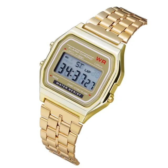 Unisex Digital Vintage Style LED Wrist Watch