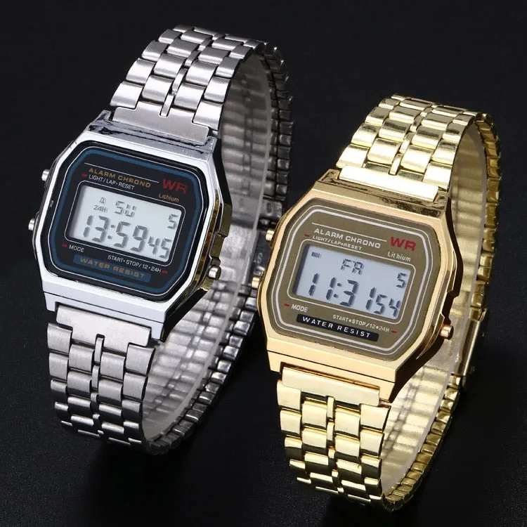 Unisex Digital Vintage Style LED Wrist Watch