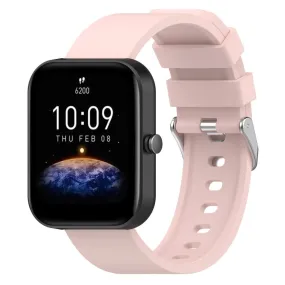 Universal Silikone Smartwatch Rem (20mm) m. Metal Spænde - Lyserød