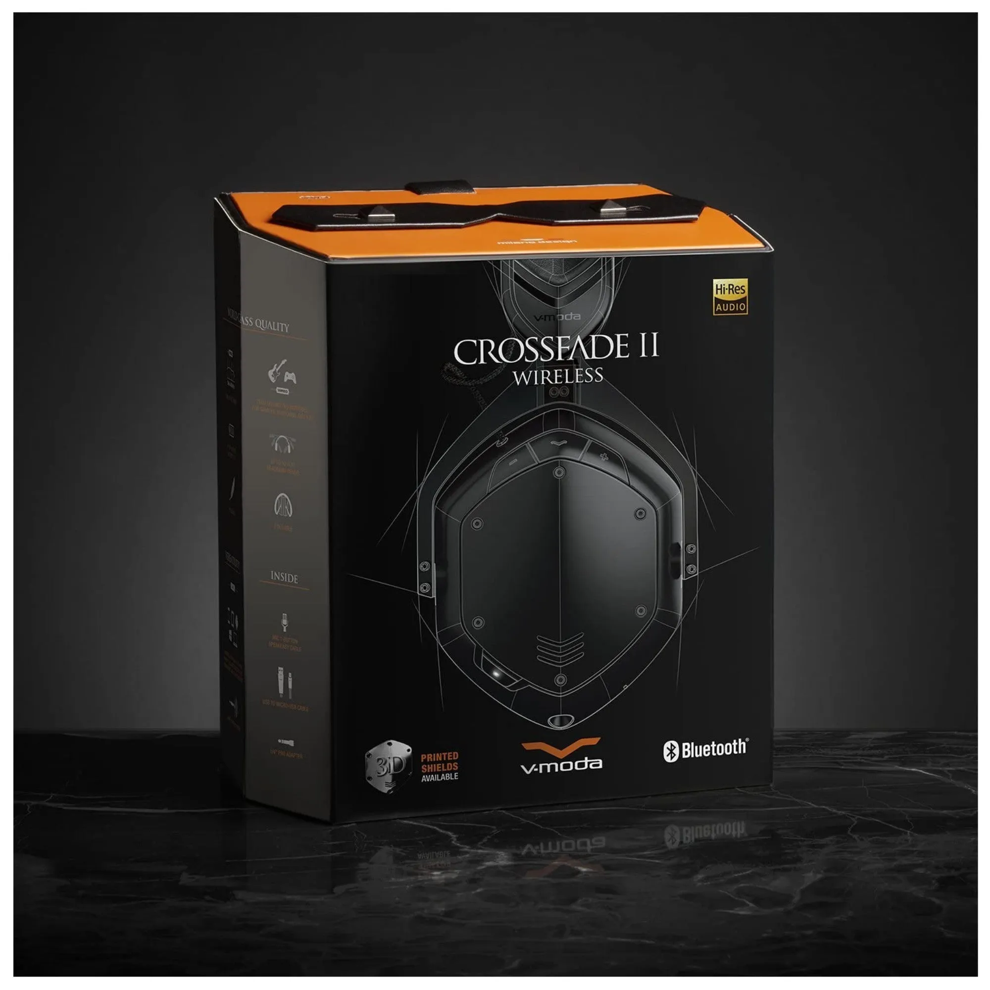 V-Moda Crossfade 2 Wireless Codex Edition Bluetooth Headphones - Matte Black