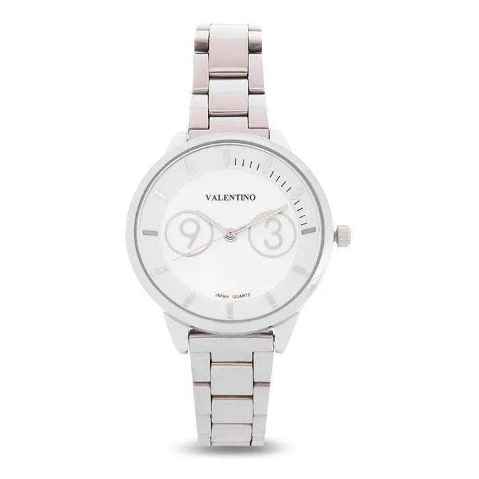 Valentino 20122174-SILVER DIAL Silver Stainless Steel Band Watch for Women