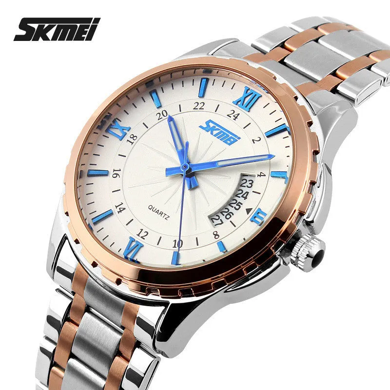 Watches men luxury brand Skmei quartz watch men full steel wristwatches dive 30m Fashion sport watch