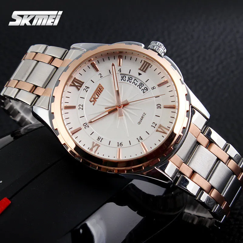 Watches men luxury brand Skmei quartz watch men full steel wristwatches dive 30m Fashion sport watch